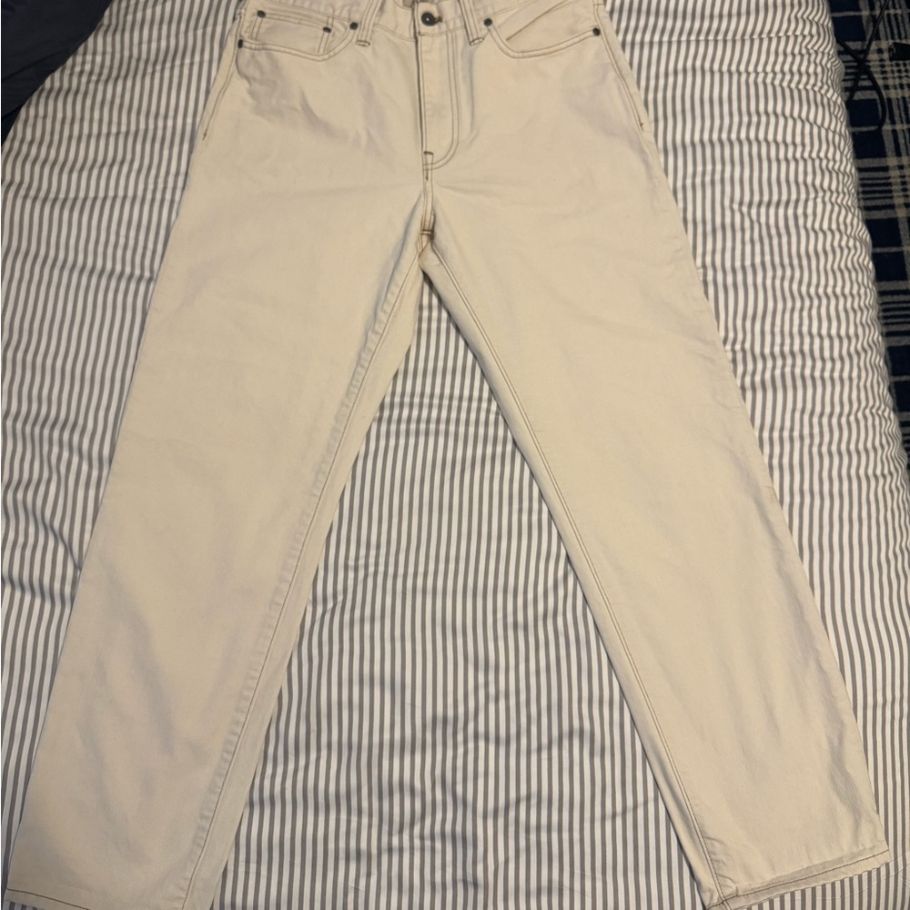 J Crew Men's Denim White Jeans